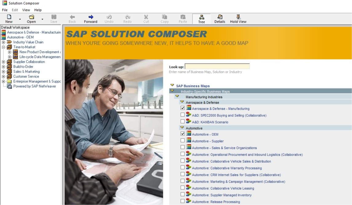 مدل مرجع فرآیندی-SAP Solution Composer